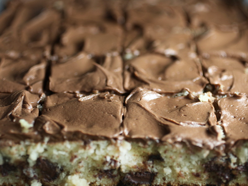 Chocolate Chunk Banana Snack Cake