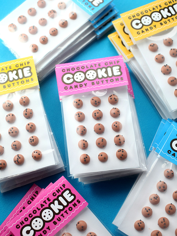 Chocolate Chip Cookie Candy Buttons