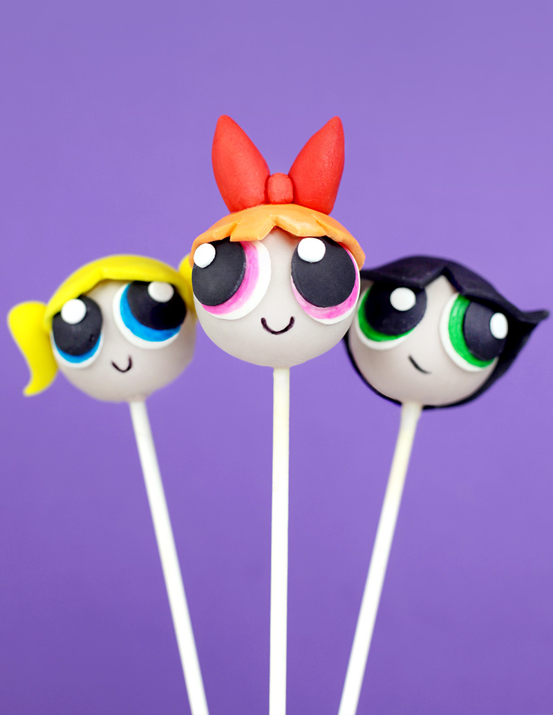 The Powerpuff Girls Cake Pops - Bakerella