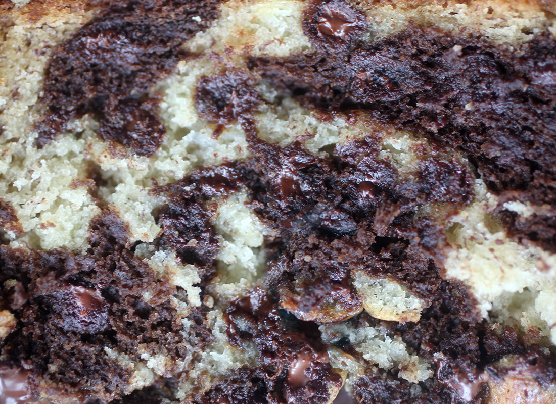 Chocolate Marbled Banana Bread
