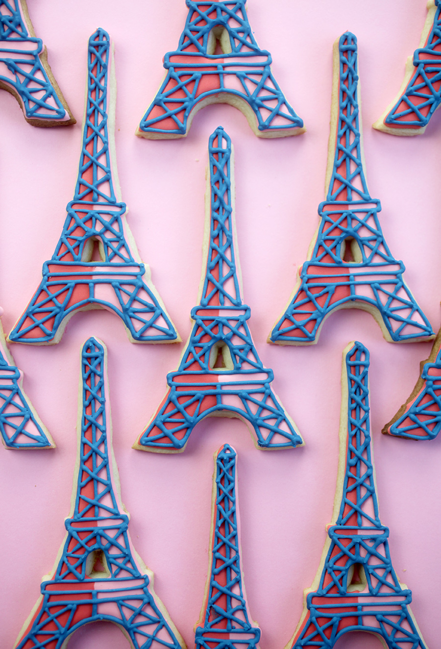 Eiffel Tower Sugar Cookies