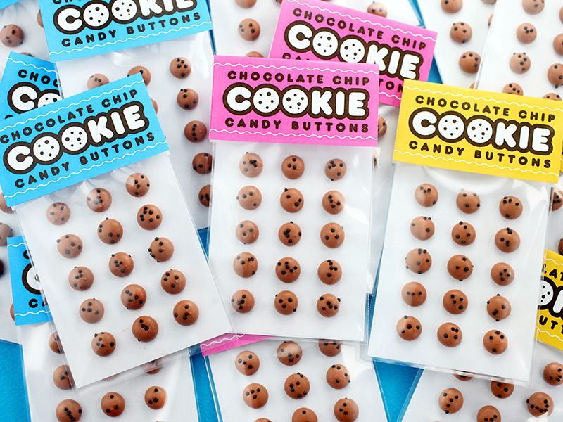 Chocolate Chip Cookie Candy Buttons