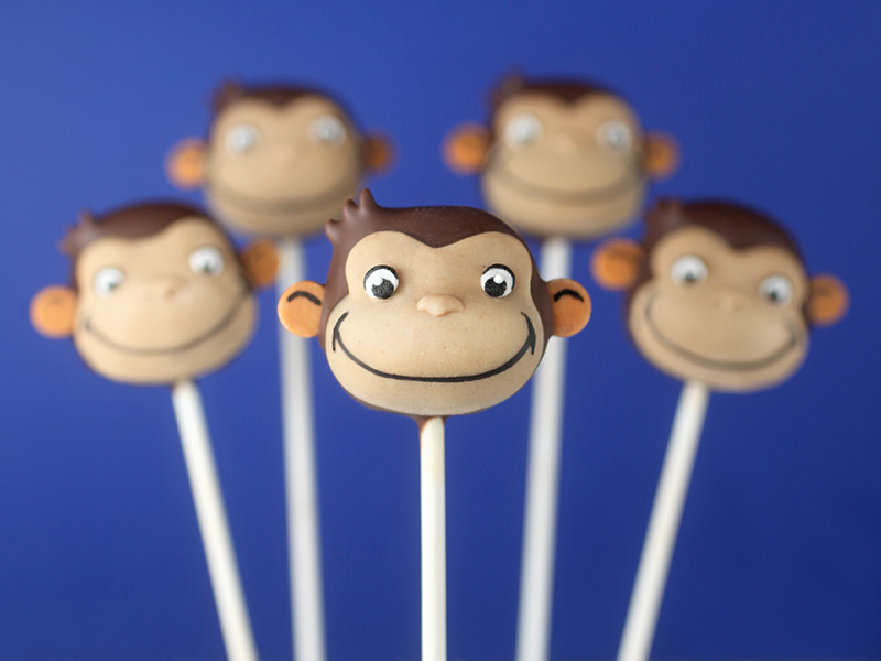 Curious George Cake Pops