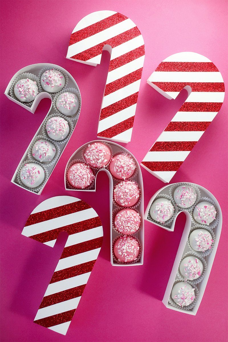 Candy Cane Treat Boxes