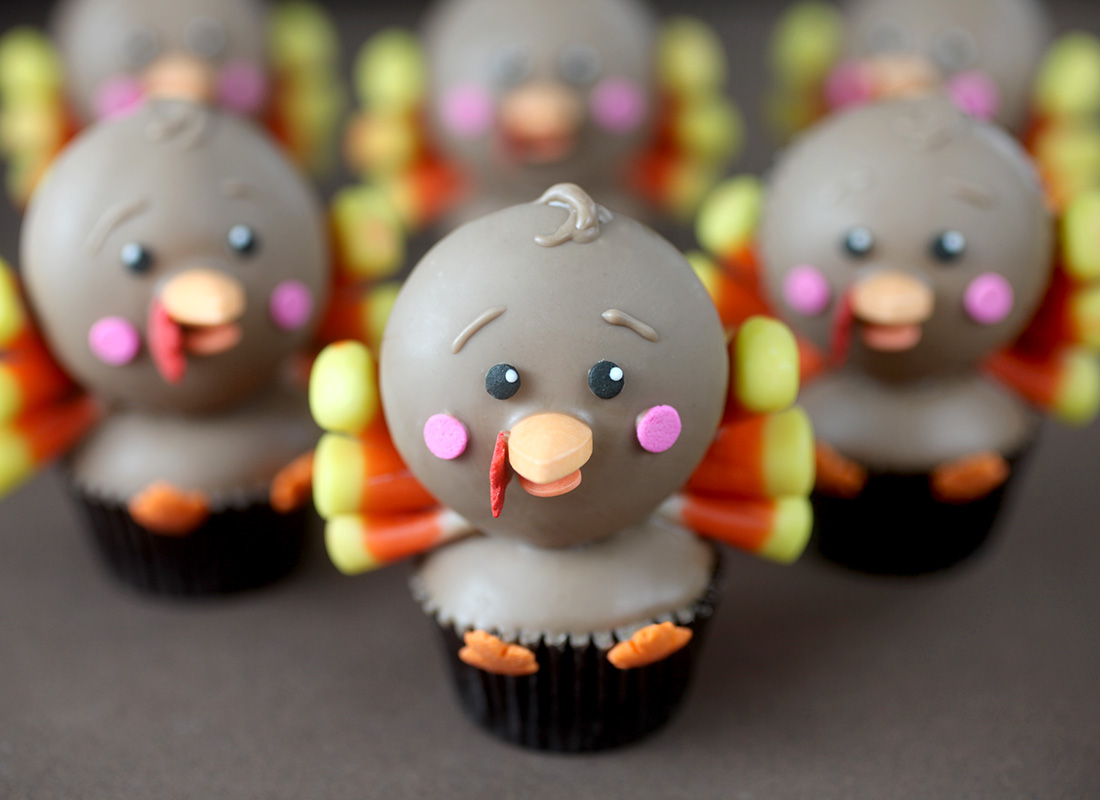 Mini Turkey Cupcakes