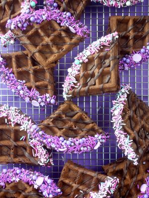 Chocolate Waffle Wedges