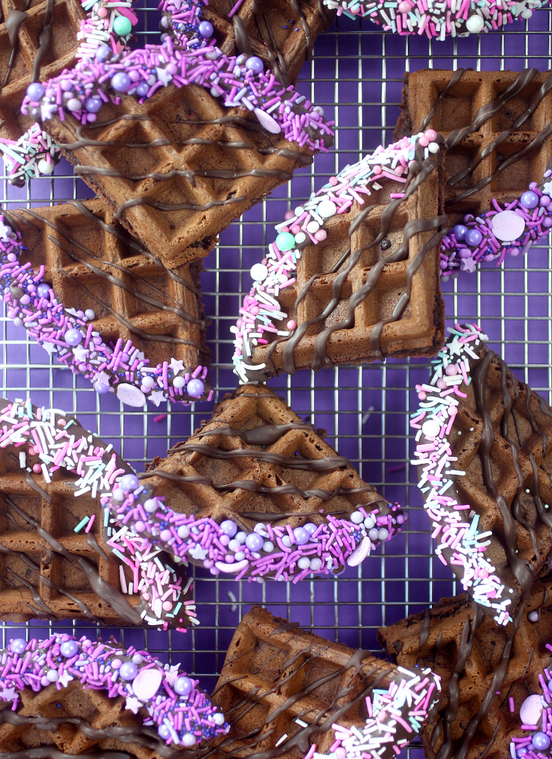 Chocolate Waffle Wedges