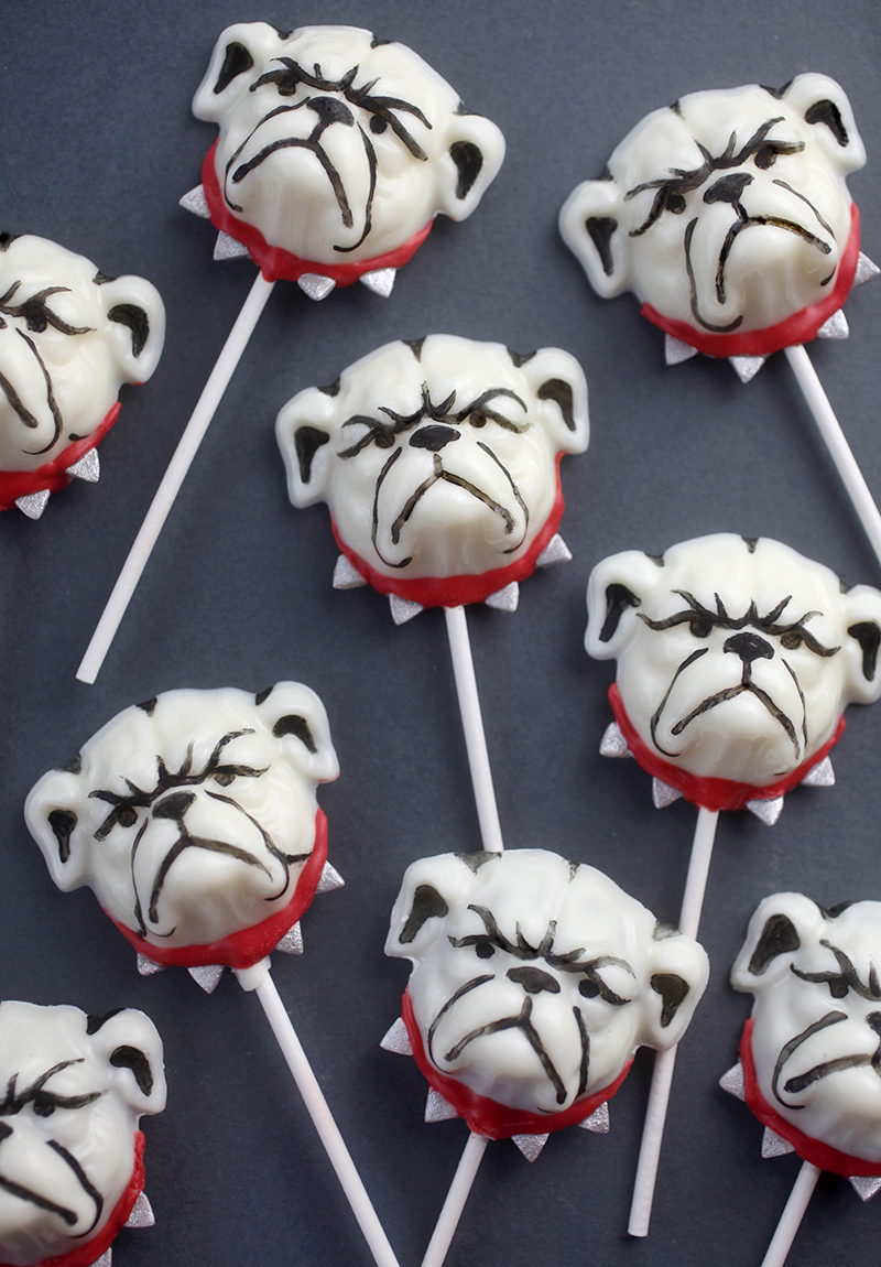 Bulldog Cake Pops