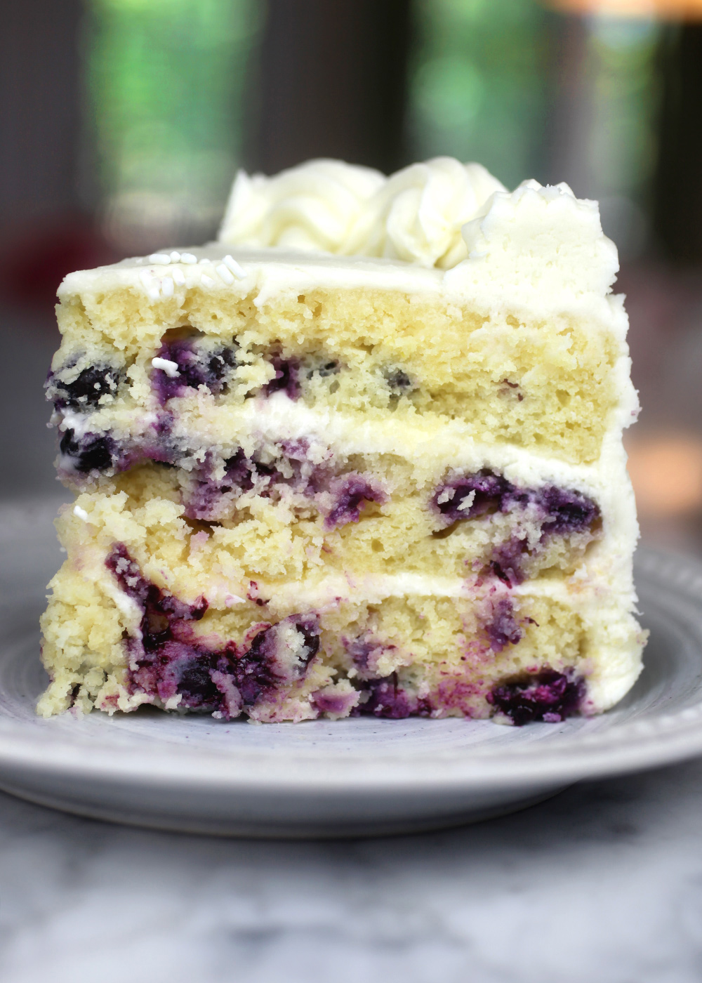 Luscious Lemon Blueberry Cake – bakerella.com