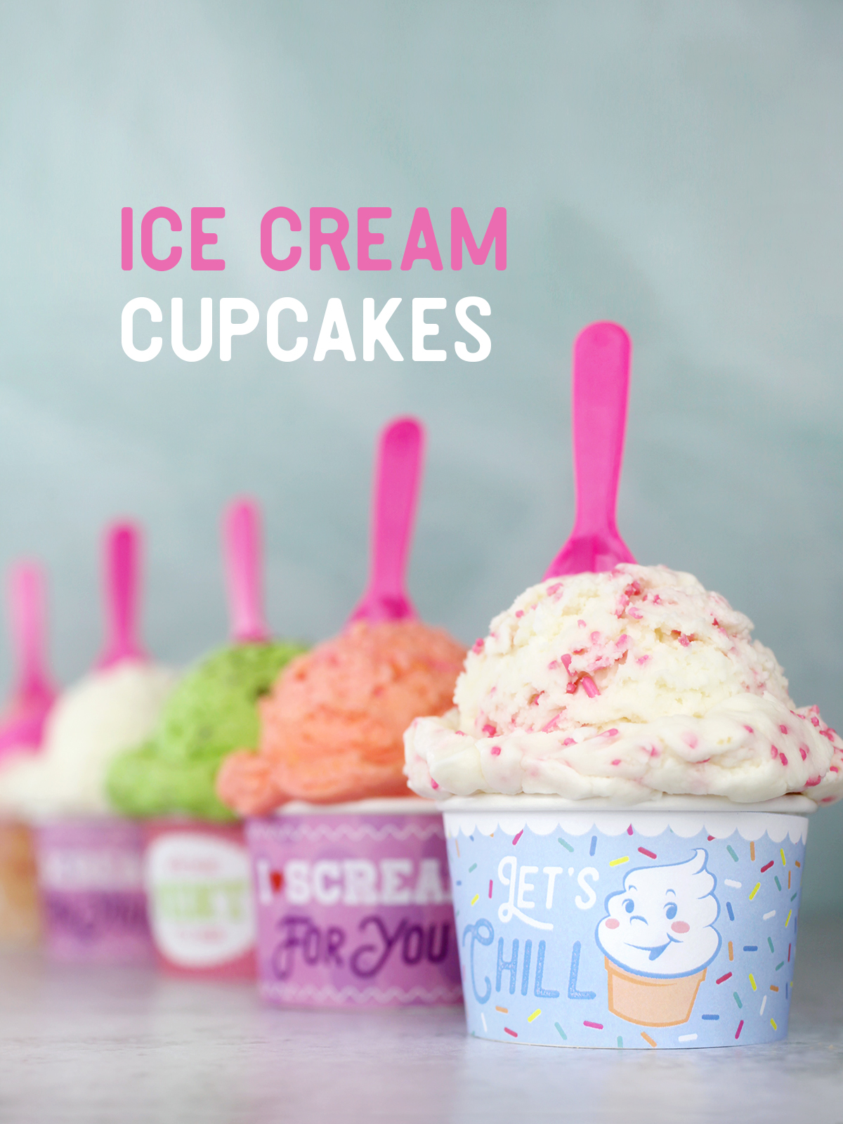 Ice Cream Scoop Cupcakes 