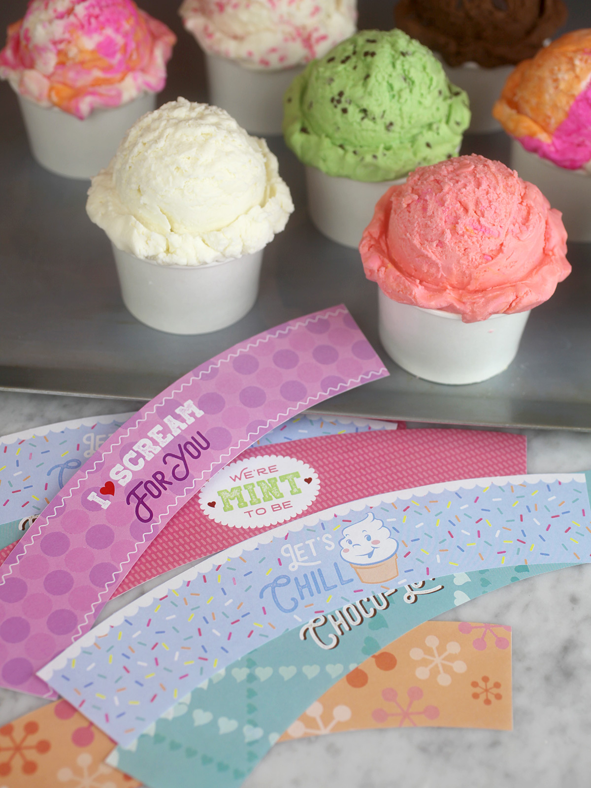 Punny Ice Cream Cupcakes - Bakerella