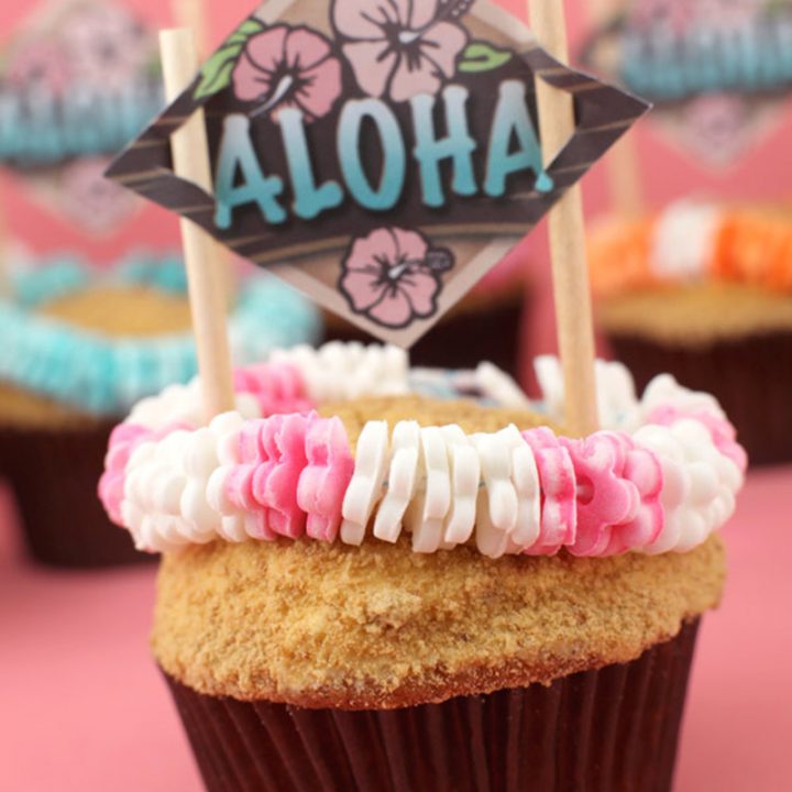 Pineapple Cupcakes with Mango Frosting