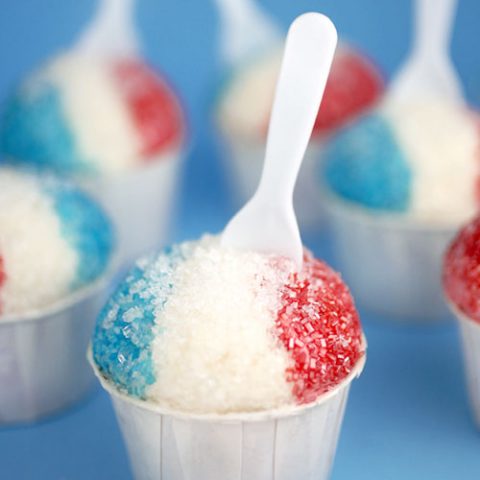 Snow Cone Cupcakes