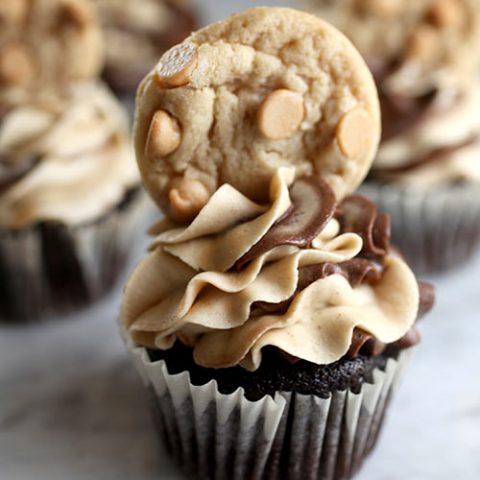 Chocolate Peanut Butter Cupcakes