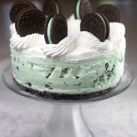 Easy Oreo Mint Chip Ice Cream Cake