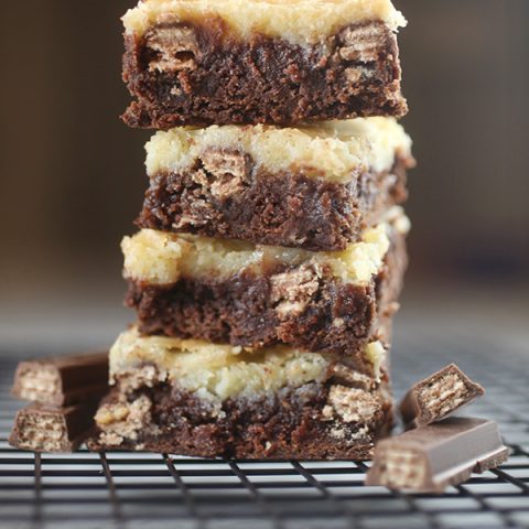 Kit Kat Cream Cheese Brownies