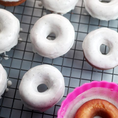 Glazed Vanilla Bean Doughnuts