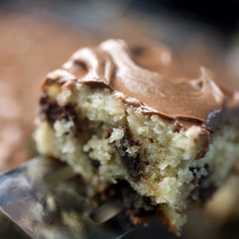 Chocolate Chunk Banana Snack Cake