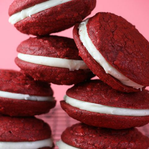 Red Velvet Sandwich Cookies