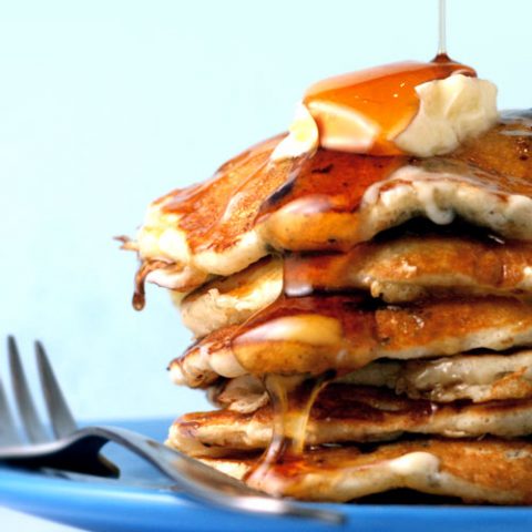 Blueberry Cornmeal Pancakes