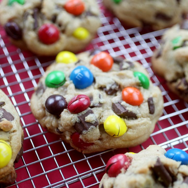 Peanut Butter M&M's Chocolate Chunk Cookies