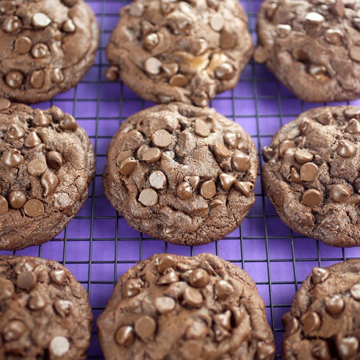 Peanut Butter Cup Stuffed Chocolate Cookies