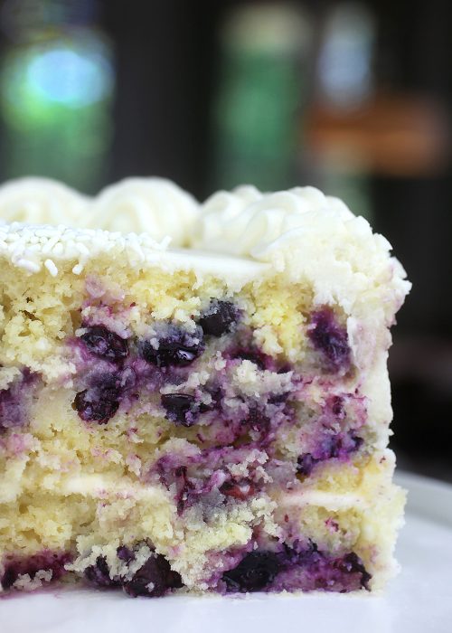 Luscious Lemon Blueberry Cake - Bakerella