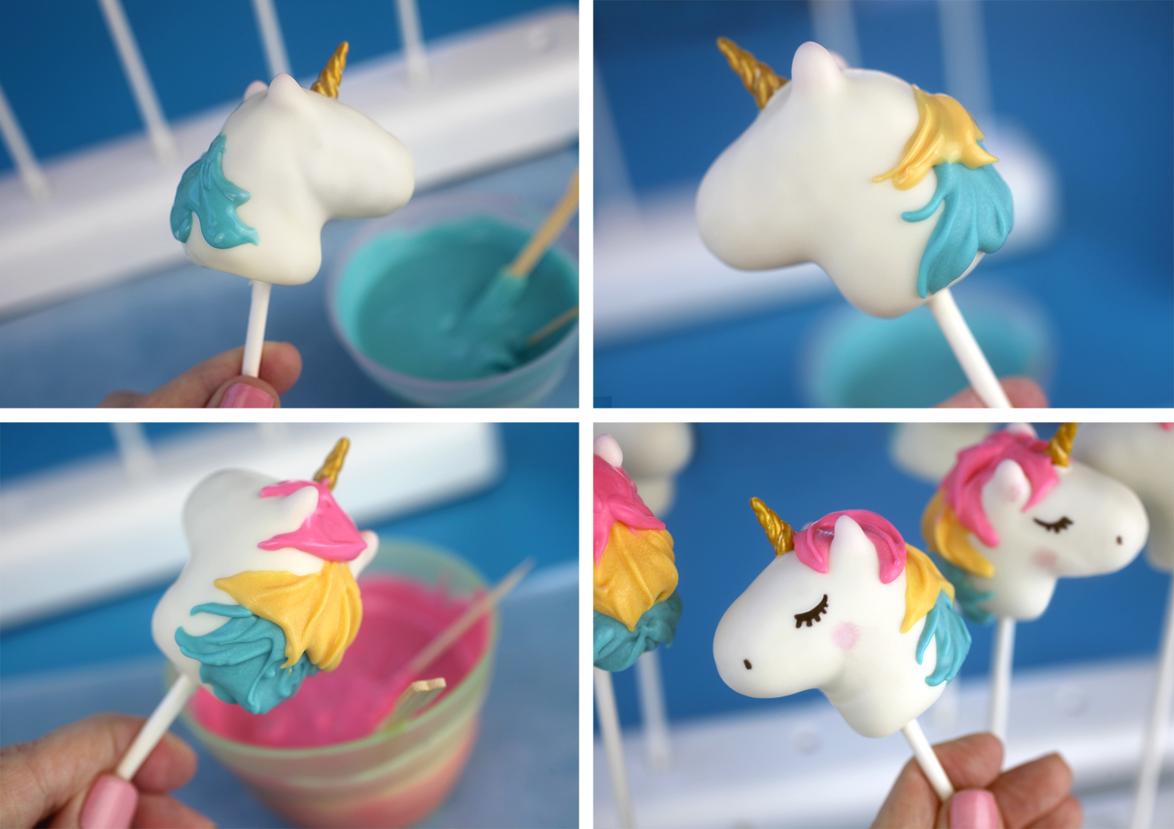 Unicorn Cake Pops Bakerella