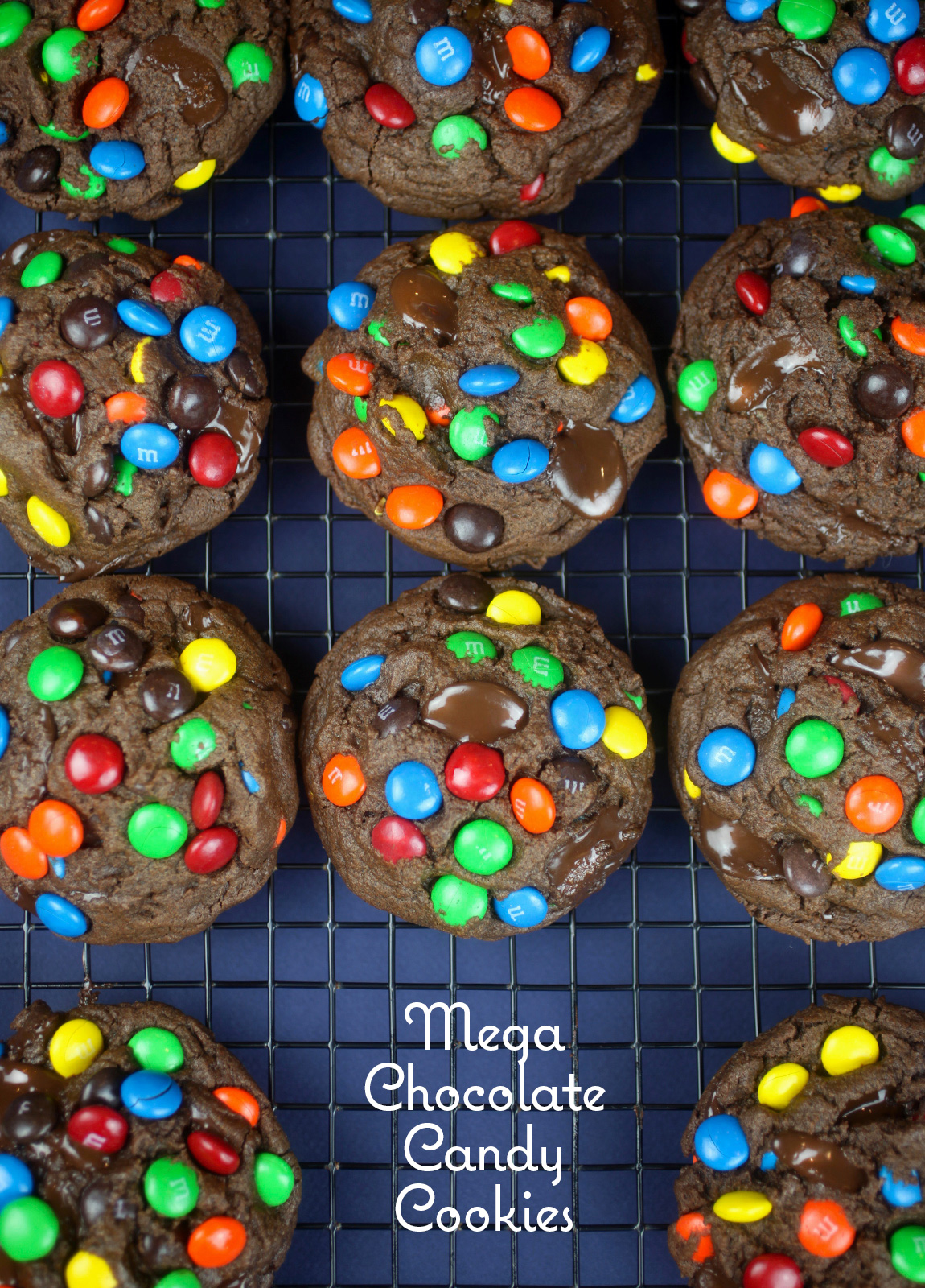 Mega Chocolate Candy Cookies