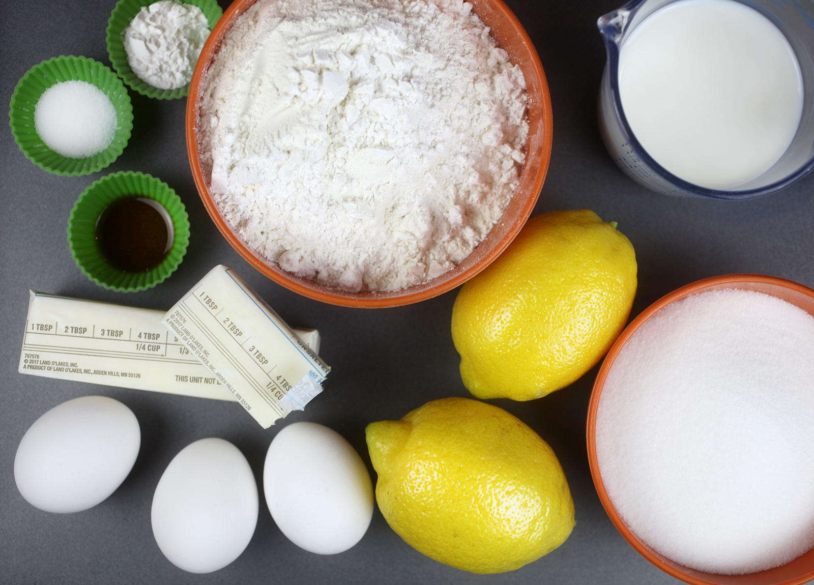 Lemon Cupcake Ingredients