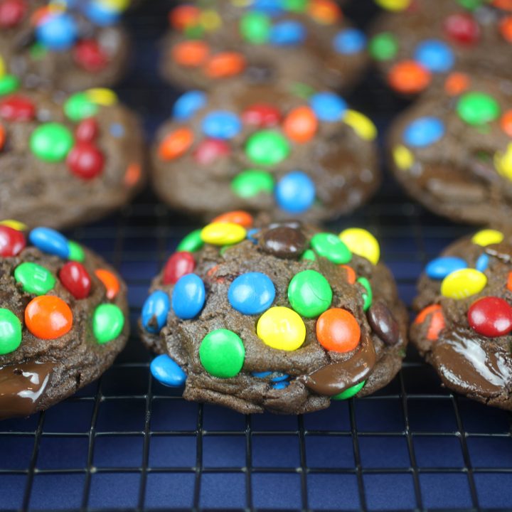 Mega Chocolate Candy Cookies