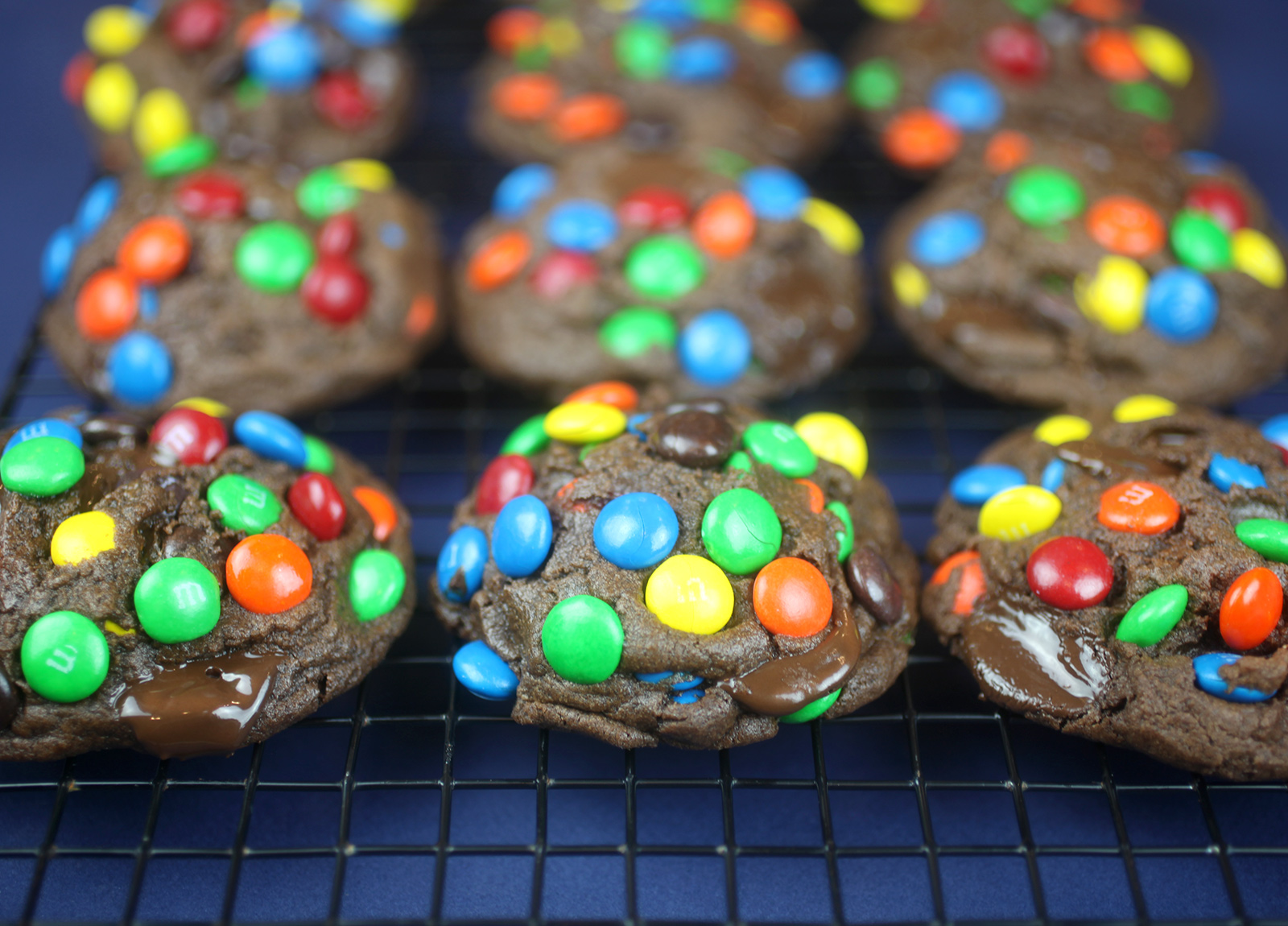 Mega Chocolate Candy Cookies