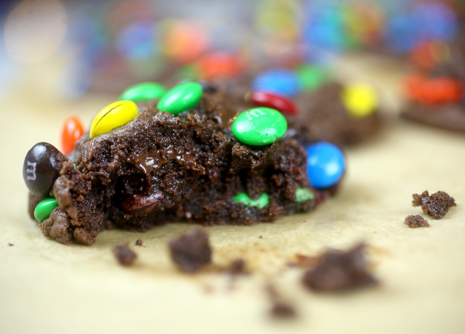 Melty Chocolate Candy Cookies