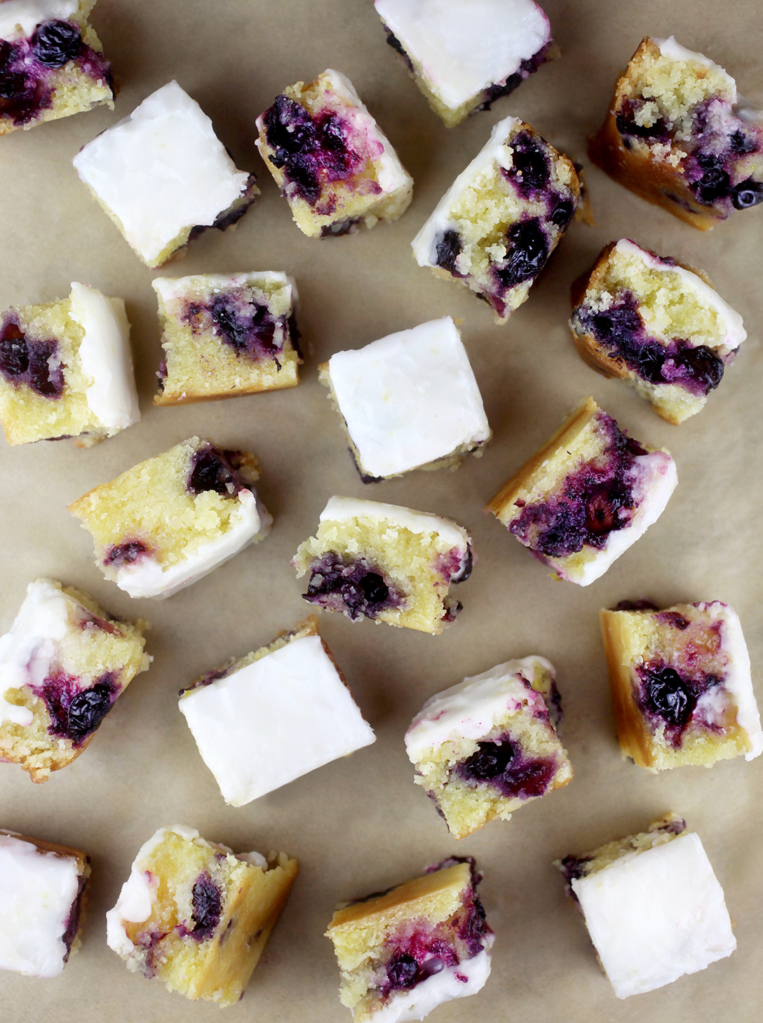 Lemony Blueberry Brownies