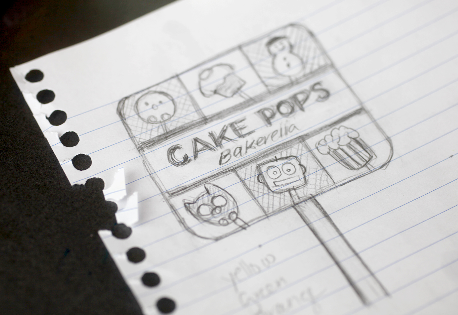 Cake Pops Sketch