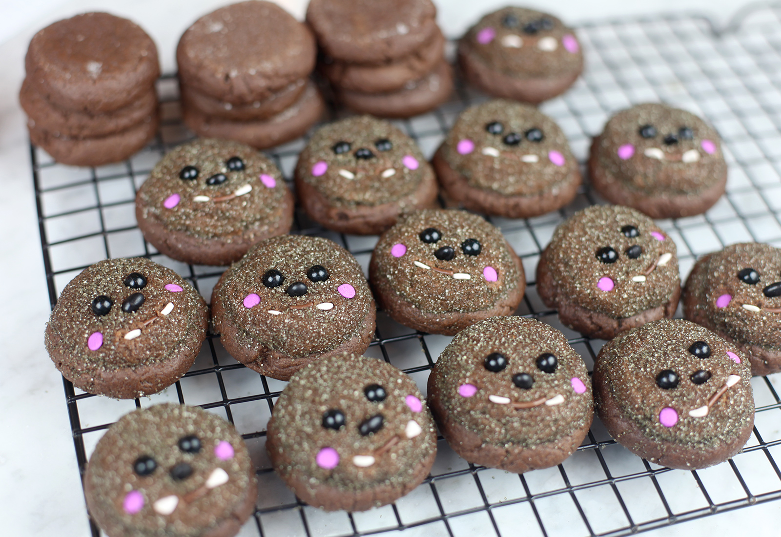 Werewolf Cookie Faces