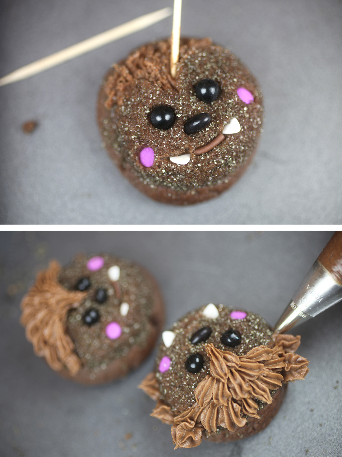 Piping Werewolf Cookies