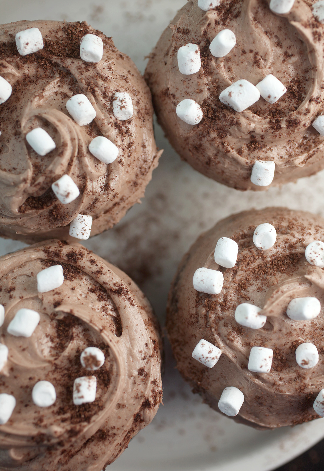 Cocoa Cupcakes with Marshmallow bits