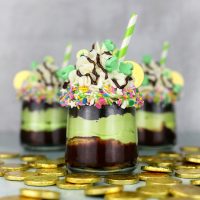 Shamrock Shake Cakes