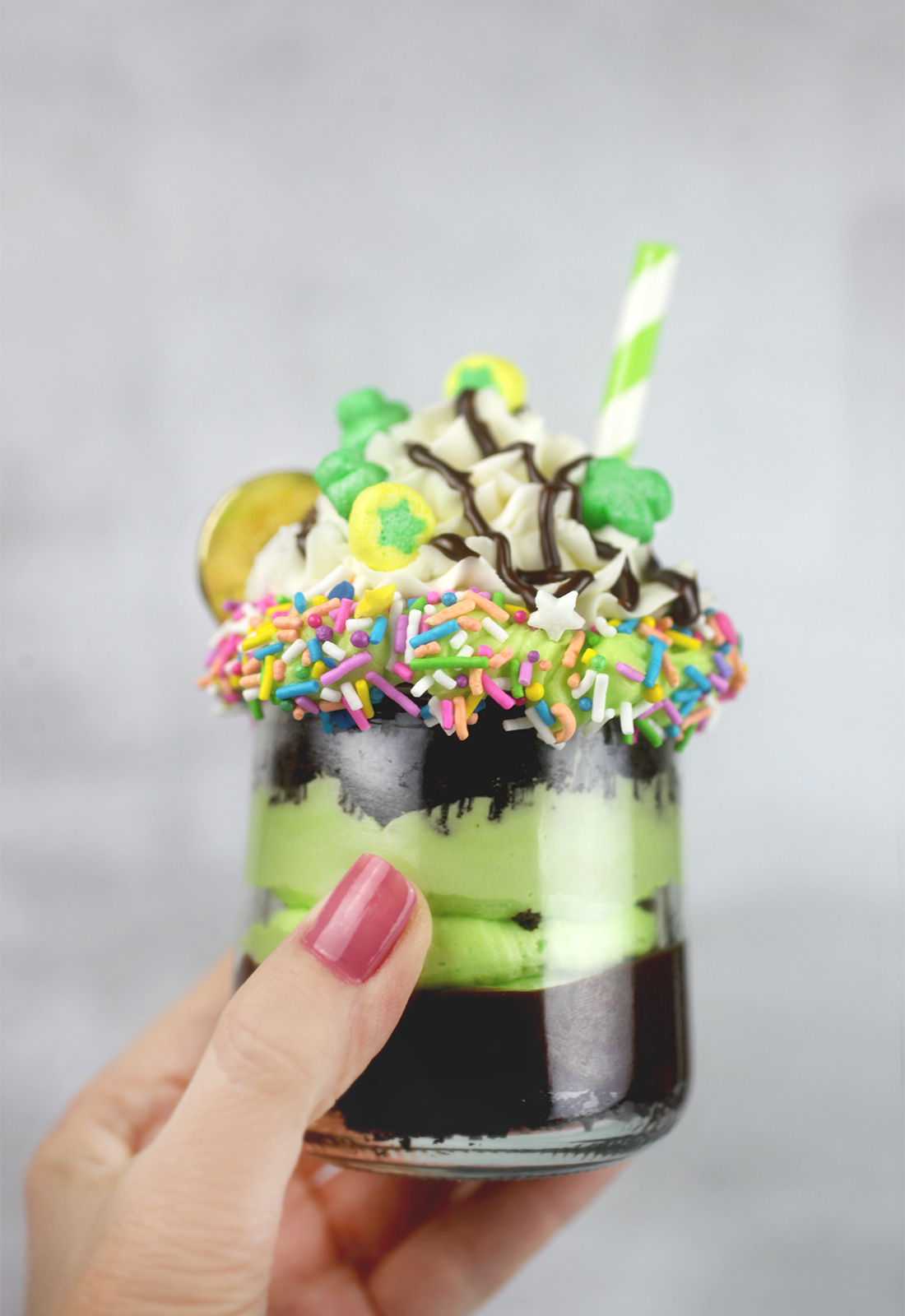 Shamrock Shake Cakes