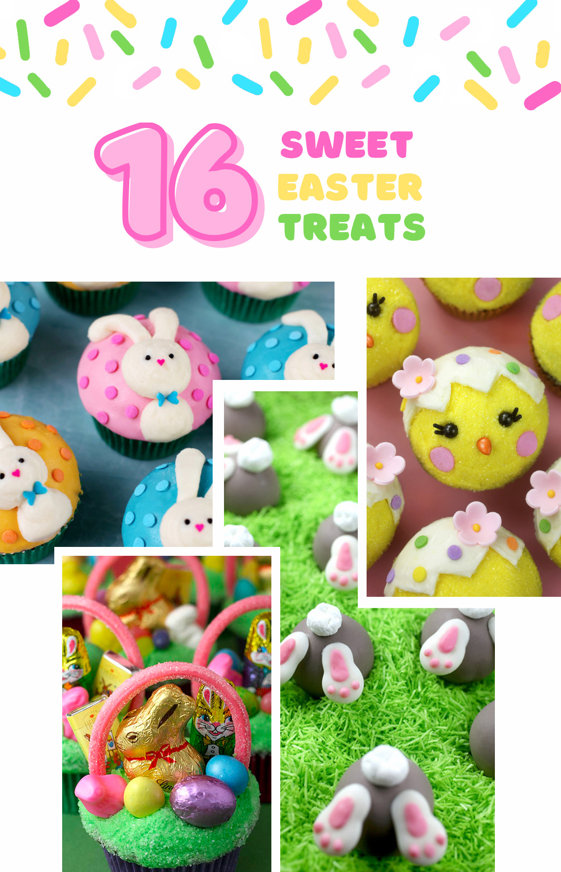 Collage di dolcetti di Pasqua