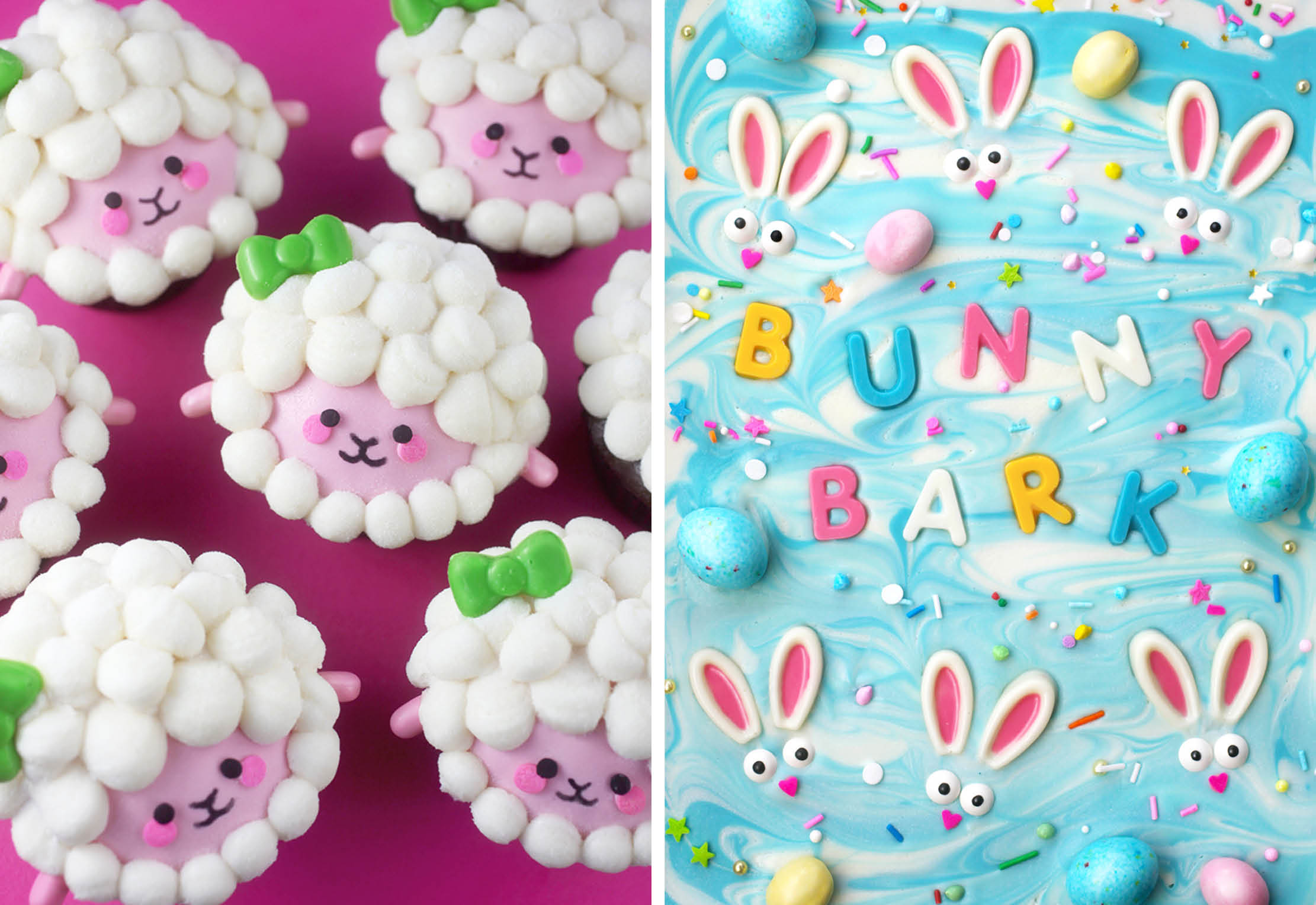 Lamb Cupcakes and Bunny Bark