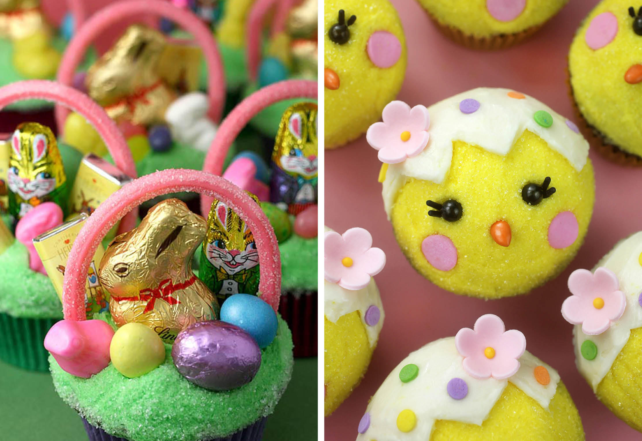 Cupcakes de Pascua y Cupcakes de pollito