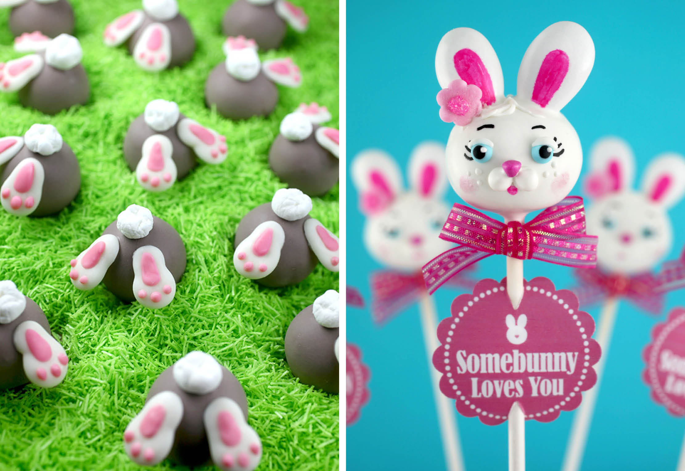 Bunny Bum Bons y Bunny Cake Pops