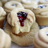 Peanut Butter and Jelly Cupcakes