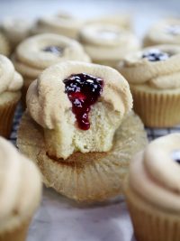 Peanut Butter and Jelly Cupcakes