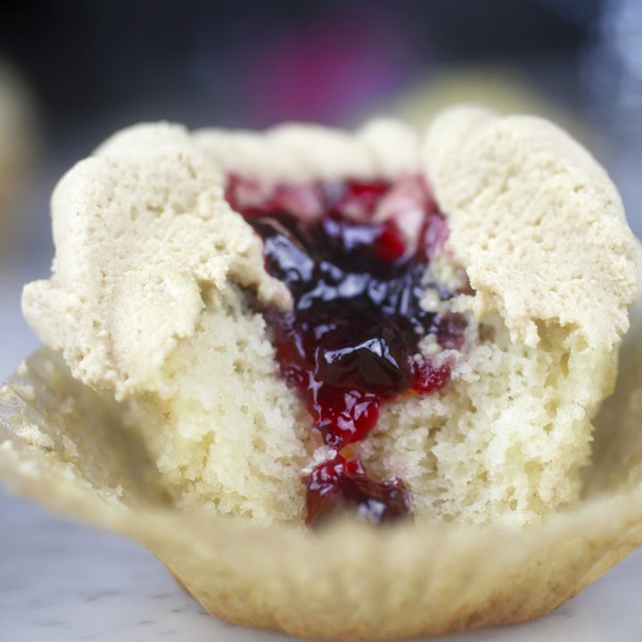 Peanut Butter and Jelly Cupcake