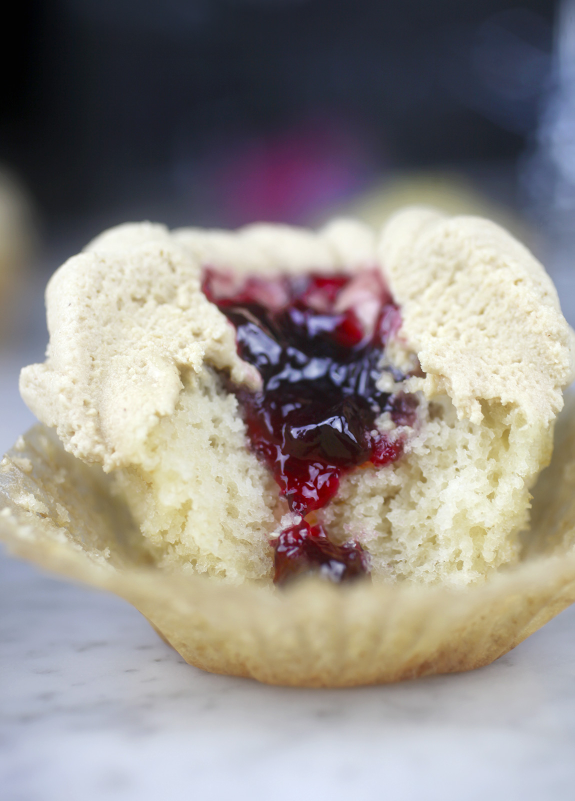 Peanut Butter and Jelly Cupcake