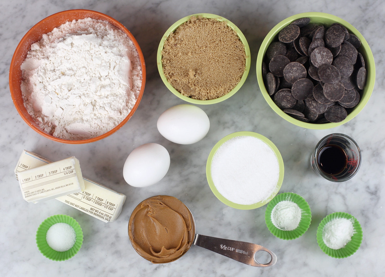 Biscoff Chocolate Chip Cookie Ingredients