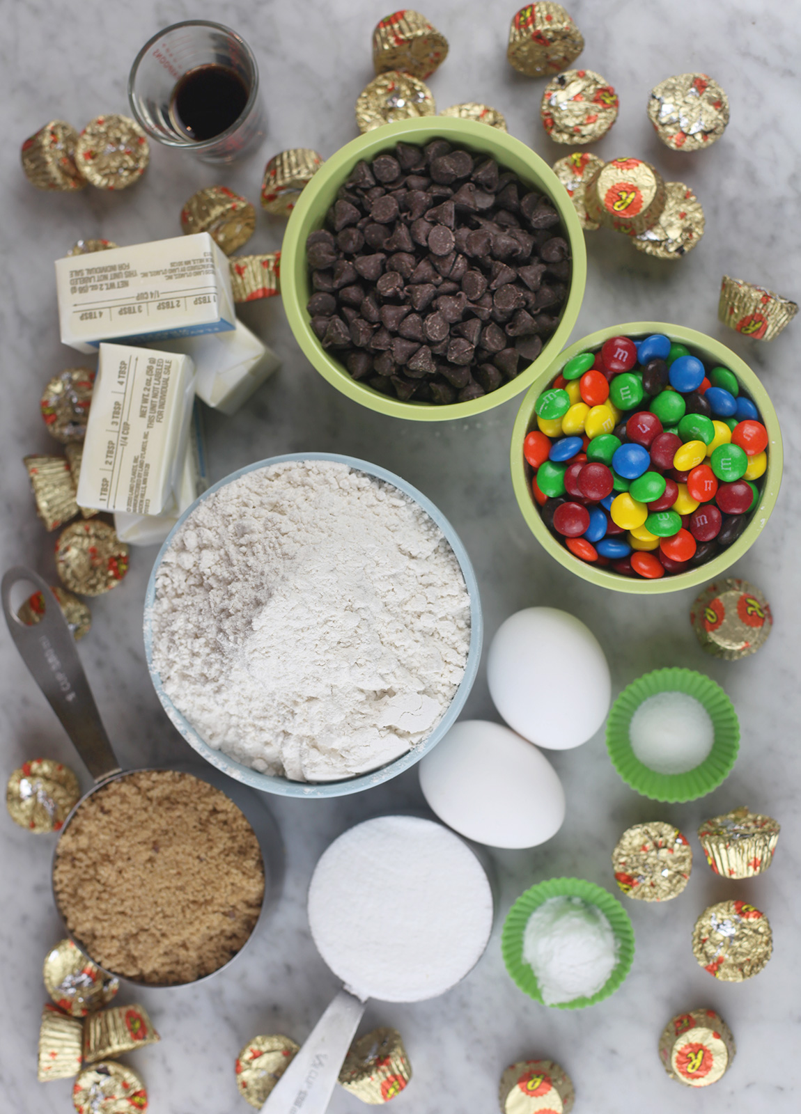 Candy Chocolate Chip Cookie Ingredients